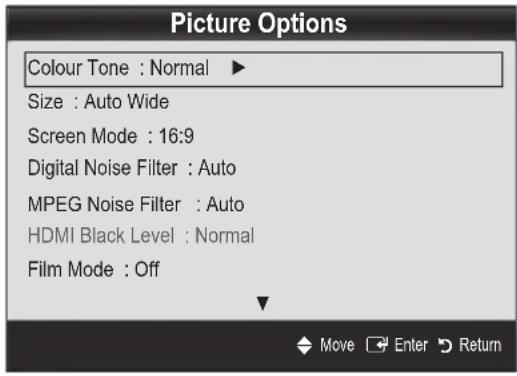 SAMSUNG PS50C6900YK - Advanced Settings - 2