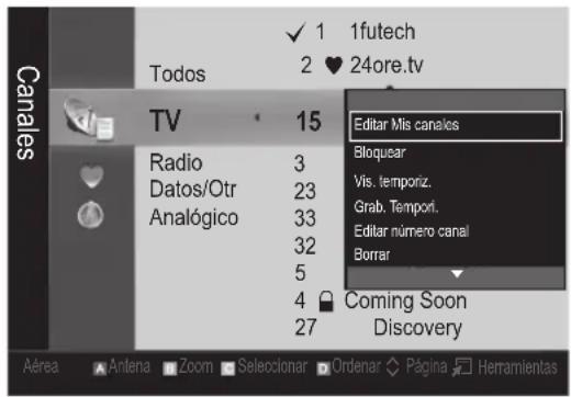 SAMSUNG PS50C6900YK - Mis canales - 1