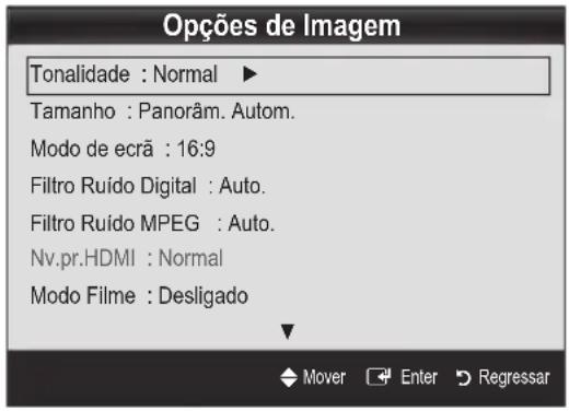 SAMSUNG PS50C6900YK - Opçoes de Imagem - 1