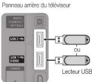 SAMSUNG PS50C6900YK - Connexion d'un périphérique USB - 1