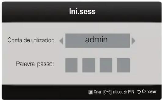 SAMSUNG PS50C6900YK - Inicio de sessao da conta - 1