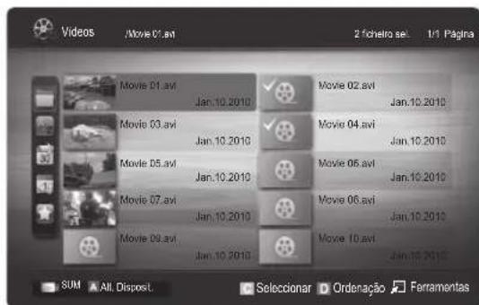SAMSUNG PS50C6900YK - Reproduzir o grupo de gravações televisas/ficheiros de video/música/fotografia - 1