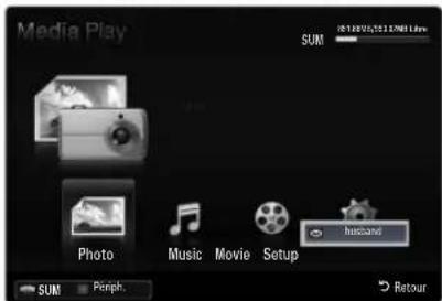 SAMSUNG LA46B650T1R - Utilisation de la fonction Message - 2