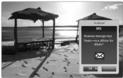 SAMSUNG LA46B650T1R - Utilisation de la fonction Message - 1