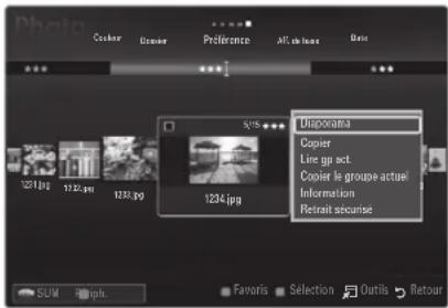 SAMSUNG LA46B650T1R - Visualisation d'un diaporama - 1