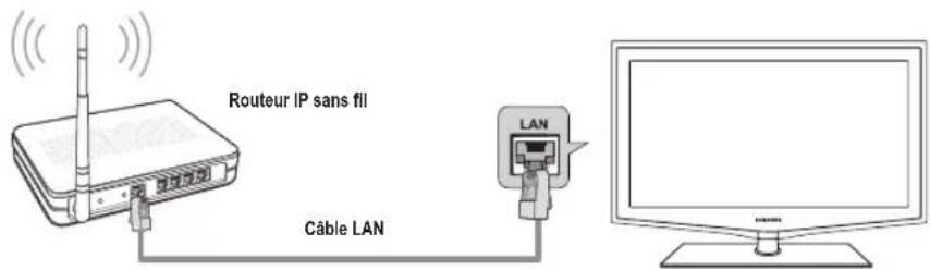 SAMSUNG LA46B650T1R - Connexion au Centre de réseau domestique - 4