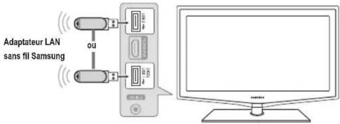 SAMSUNG LA46B650T1R - Connexion au Centre de réseau domestique - 2