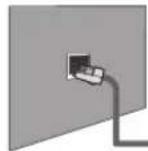 SAMSUNG LA46B650T1R - Connexion LAN pour un environnement DHCP - 1