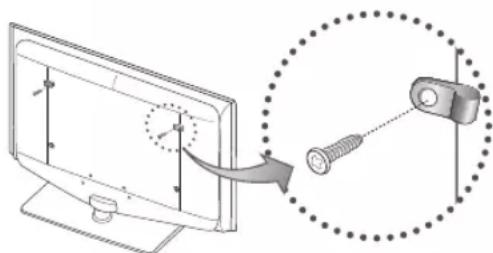 SAMSUNG LA40C550J1W - To avoid the TV from falling - 1