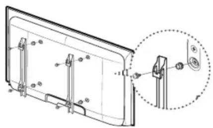 SAMSUNG LA40C550J1W - Preparing before installing Wall-Mount (46inch TV) - 1