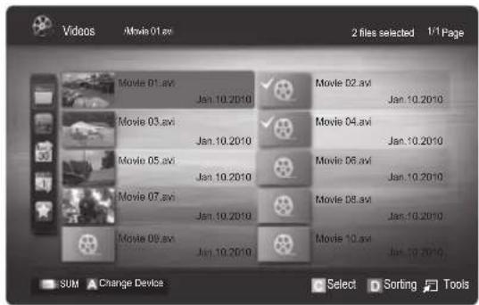 SAMSUNG LA40C550J1W - Media Play Additional Function - 1