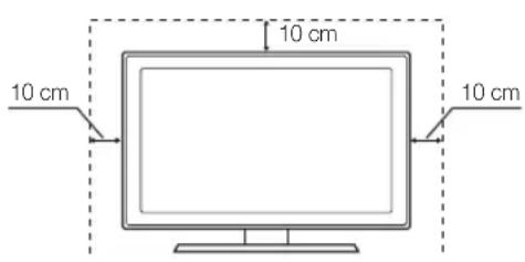 SAMSUNG LA40C550J1W - Securing the Installation Space - 1