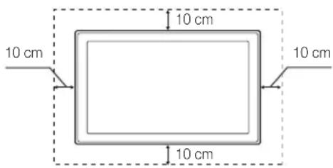 SAMSUNG LA40C550J1W - Securing the Installation Space - 2