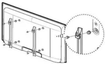 SAMSUNG LA40C550J1W - Préparation avant l'installation d'un dispositif de fixation murale (téléviseur 46 pouces) - 1