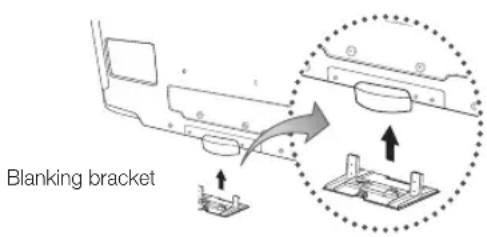 SAMSUNG LA40C550J1W - Assembling the ■ Blanking Bracket - 1