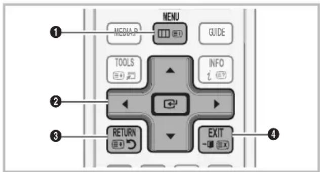 SAMSUNG LA40C550J1W - Navigation dans les menus - 1