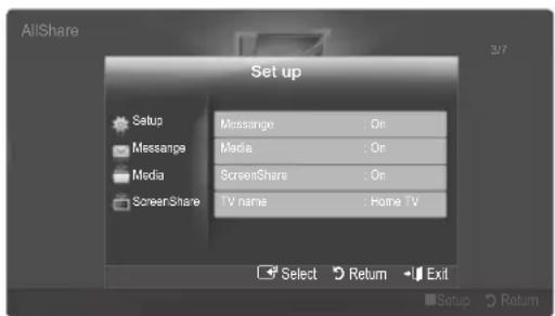 SAMSUNG LA40C550J1W - Setup - 1