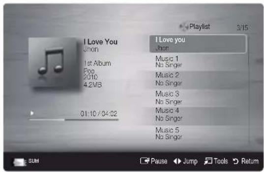 SAMSUNG LA40C550J1W - Playing a Music - 1