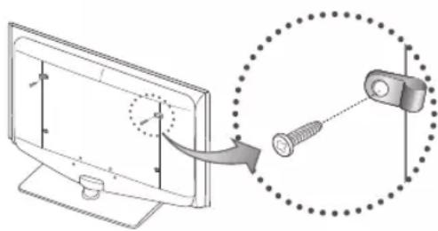 SAMSUNG LA40C550J1W - Pour éviter toute chute du téléviseur - 1