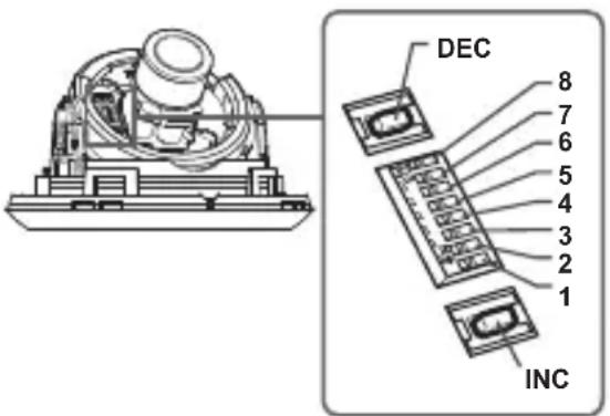 SAMSUNG SCC-B5343 - Setting function switches - 1