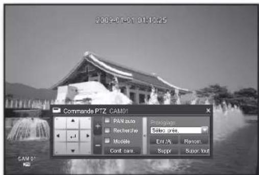 SAMSUNG SHR-6160 - Utilisation de la caméra PTZ - 1