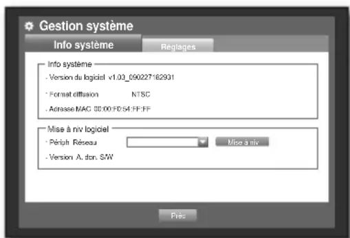 SAMSUNG SHR-6160 - Vérification des informations système - 1