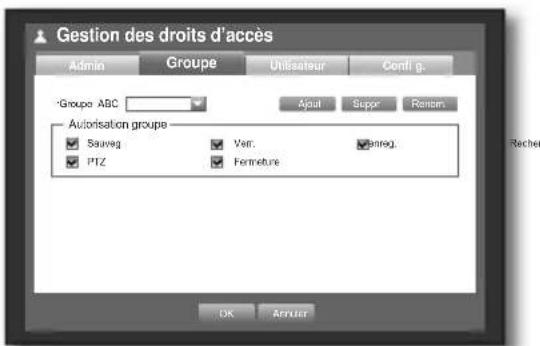 SAMSUNG SHR-6160 - Réglages du groupe - 1