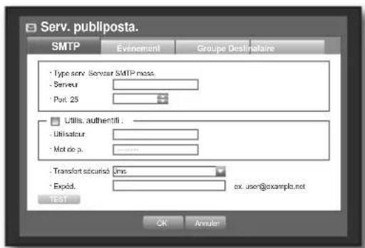 SAMSUNG SHR-6160 - Réglage SMTP - 1