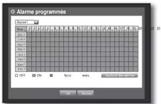 SAMSUNG SHR-6160 - Alarme programmée - 2