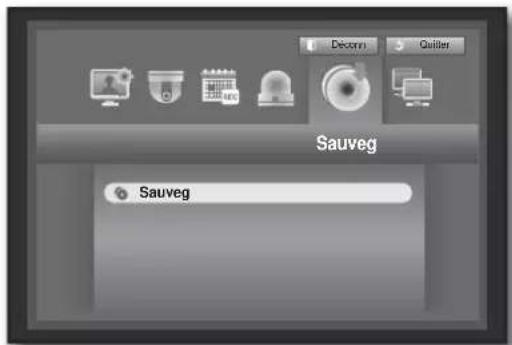 SAMSUNG SHR-6160 - Réglage de la sauvegarde - 1