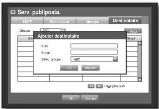 SAMSUNG SHR-6160 - Réglage de destinataire - 2