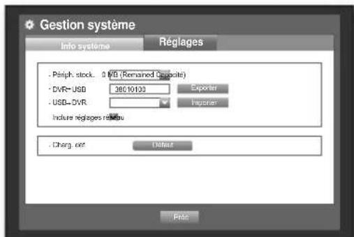 SAMSUNG SHR-6160 - Réglages - 1