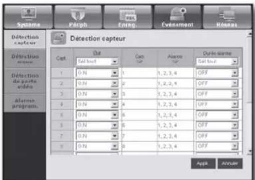SAMSUNG SHR-7160 - Détection capteur - 1