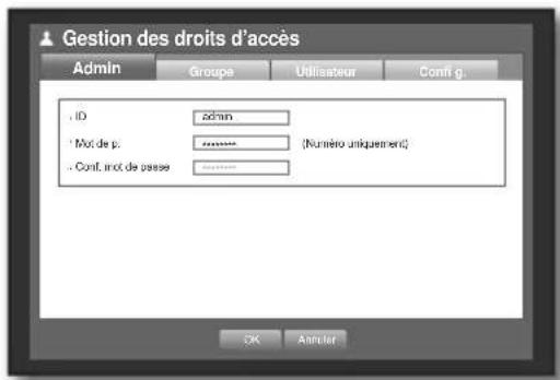 SAMSUNG SHR-7160 - Réglages de l'administrateur - 1