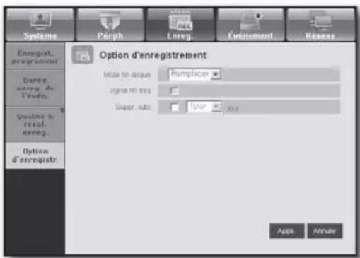 SAMSUNG SHR-7160 - Option d'enregistrement - 1