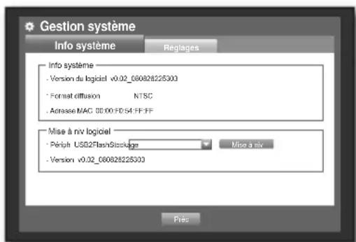 SAMSUNG SHR-7160 - Vérification des informations système - 1