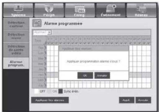 SAMSUNG SHR-7160 - Alarme programmée - 1