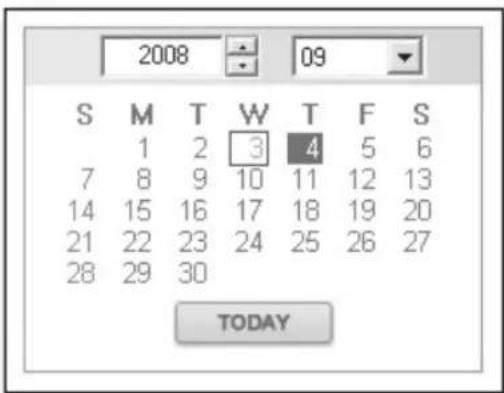 SAMSUNG SHR-7160 - RECHERCHE DE LA VIDÉO ENREGISTRÉE DANS LE CALENDRIER - 1