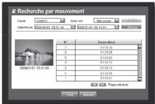 SAMSUNG SHR-7160 - Recherche par mouvement - 1