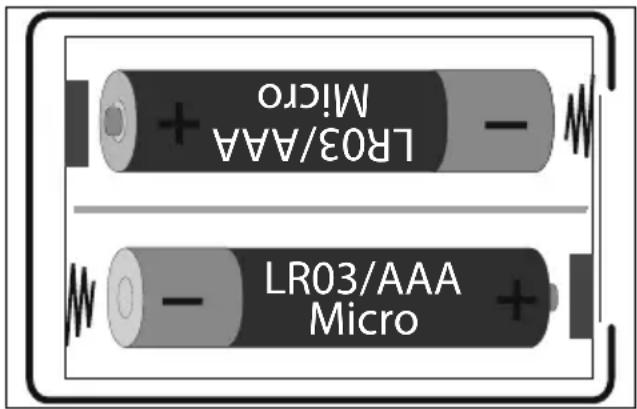 MEDION Life+ MD 37672 - Batterien in die Fernbedienung einlegen - 1