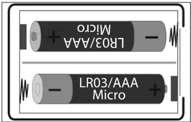 MEDION Life+ MD 37672 - Batterijen in de afstandsbediening plaatsen - 1