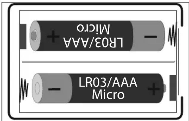 MEDION Life+ MD 37672 - Colocación de las pilas en el mando a distancia - 1