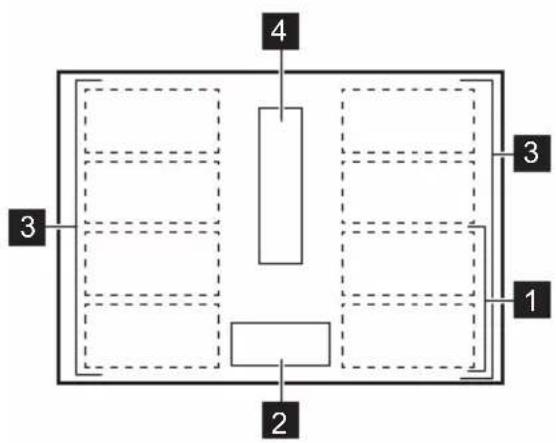 ELECTROLUX DMSL8340AO - Agencement des zones de cuisson - 1