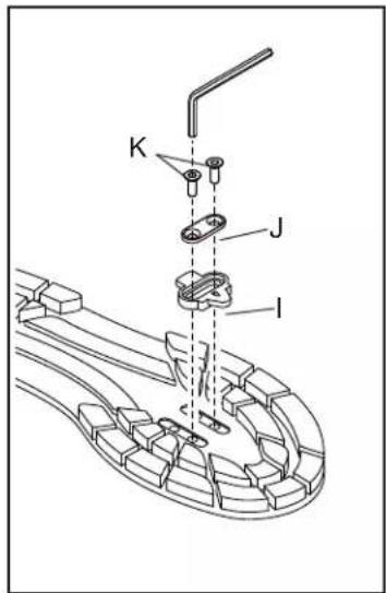 NordicTrack S22i - Comment fixer les cales et régler la tension du ressort des pédales - 1