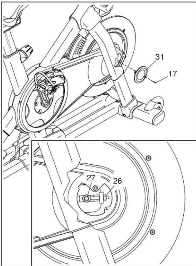 NordicTrack S22i - COMMENT RÉGLER LE CAPTEUR MAGNÉTIQUE - 2