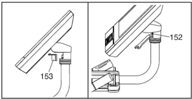 NordicTrack S22i - COMMENT RÉGLER LE PIVOT ET L'INCLINAISON DE LA CONSOLE - 1