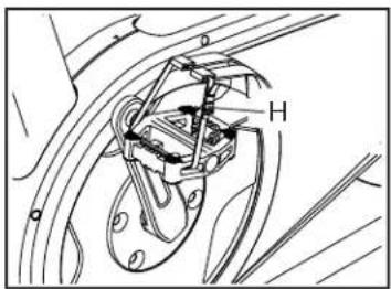 NordicTrack S22i - Comment utiliser le côté des cale-pieds des pédales - 1