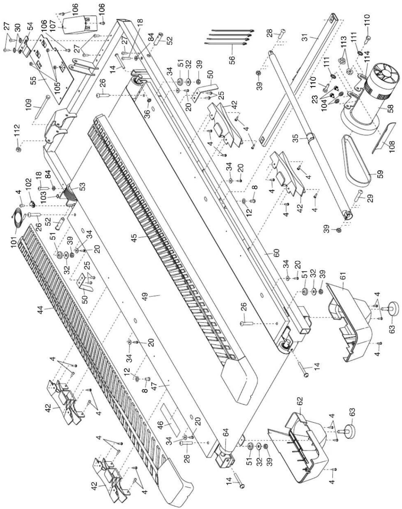 ProForm Carbon T7 - N° Qté Description N° Qté Description - 1