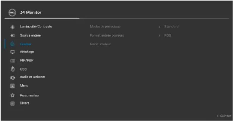 DELL P3424WEB - Bouton- du panneau frontal - 13