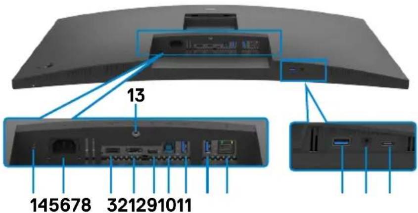 DELL P3424WEB - Vue de dessous - 1